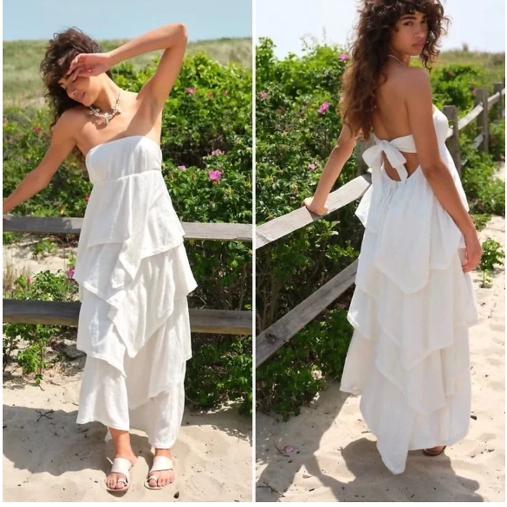 Linen Free People Dress
